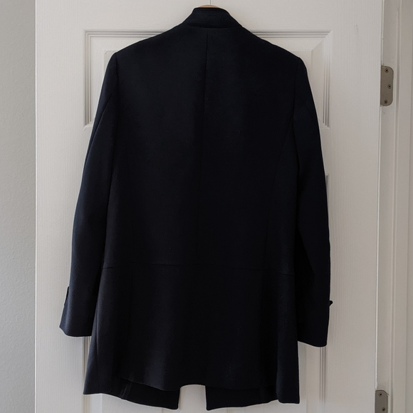 Navy Blue Zara Basic Collection Coat - Picture 4 of 4